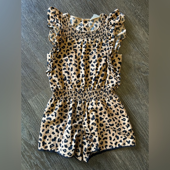 Country Road Girls Leopard Print Jumpsuit - Picture 3 of 6